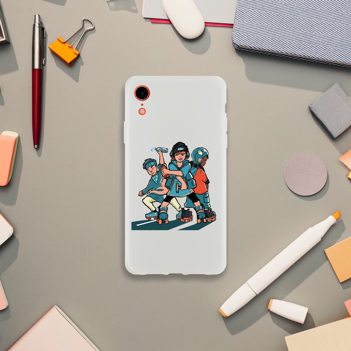 Flexi Skater Trio Mobile Phone Case - Skate Base Skatewear