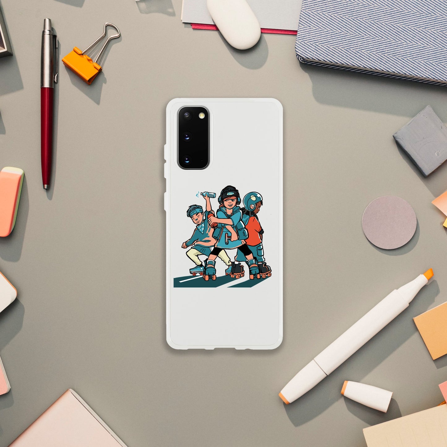 Flexi Skater Trio Mobile Phone Case - Skate Base Skatewear