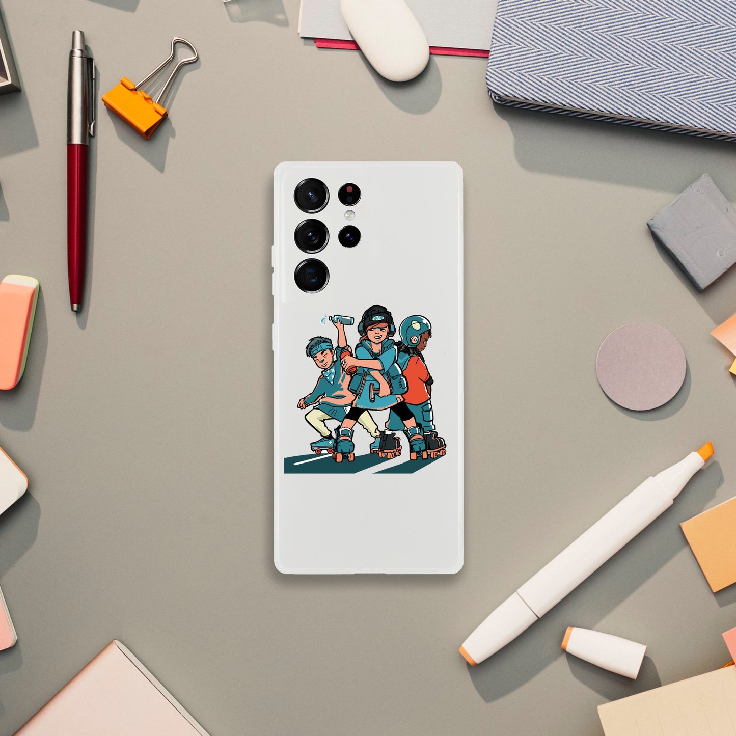 Flexi Skater Trio Mobile Phone Case - Skate Base Skatewear