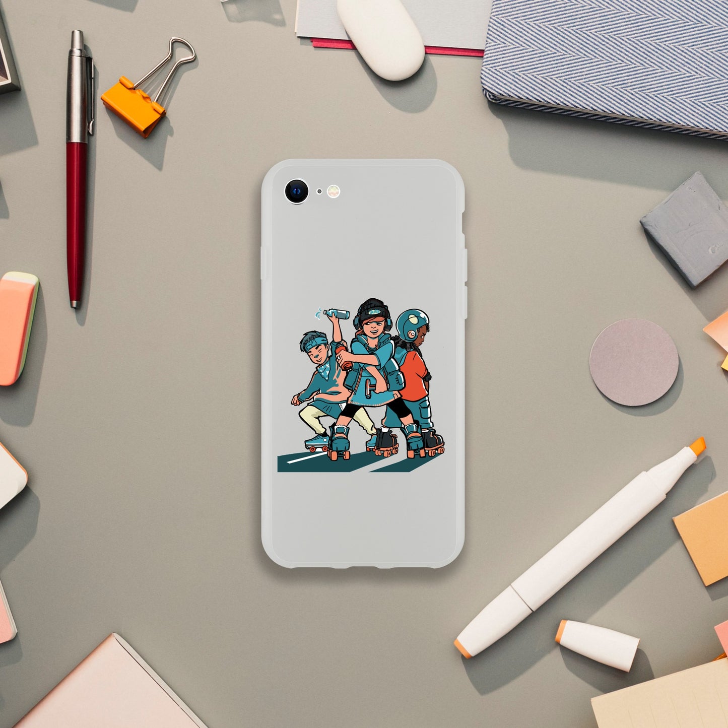 Flexi Skater Trio Mobile Phone Case - Skate Base Skatewear