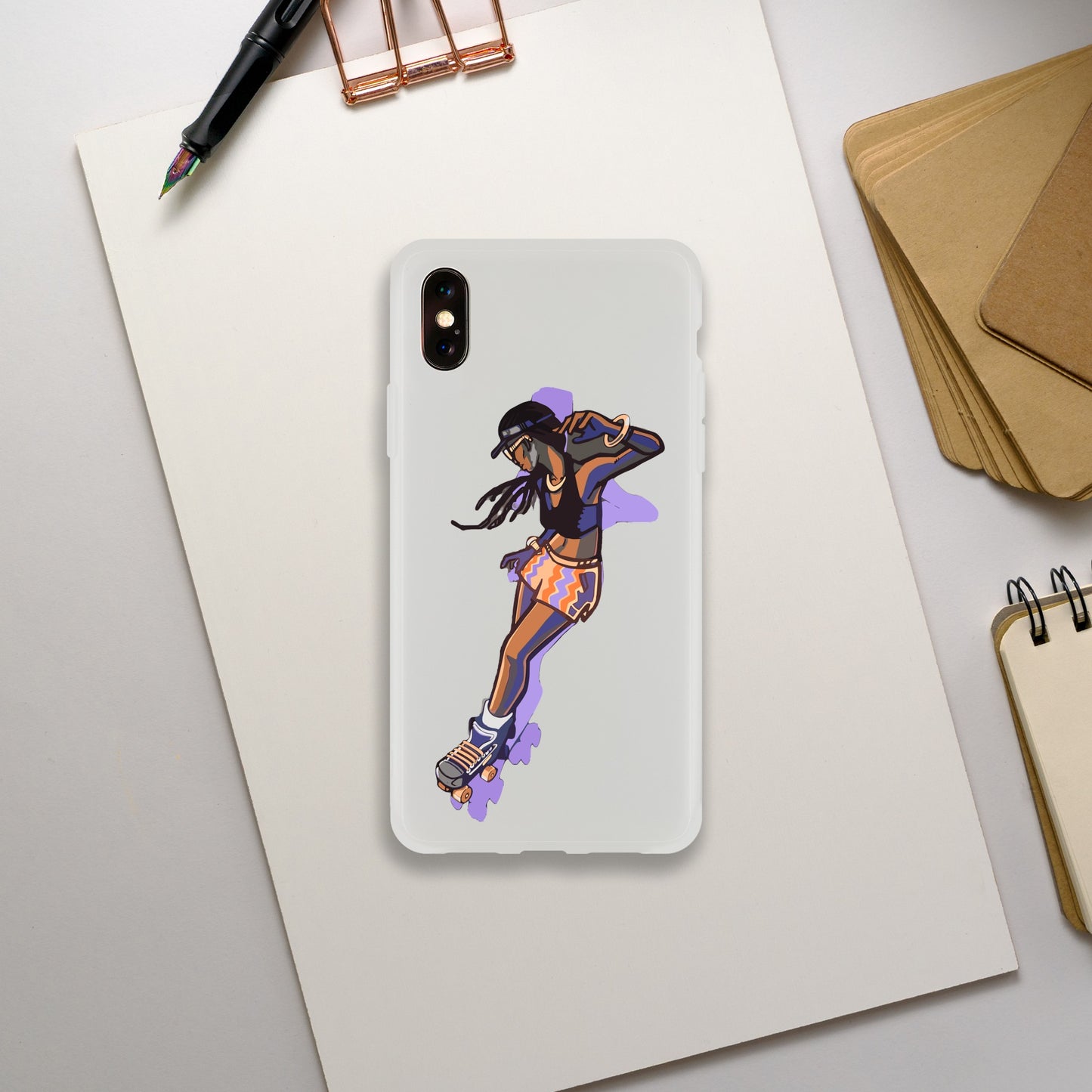 Flexi Backskater Mobile Phone Case - Skate Base Skatewear