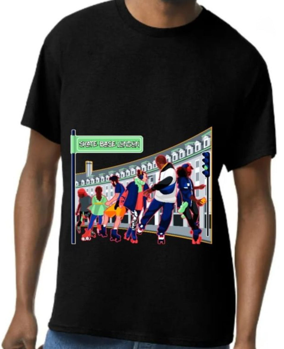London Street Skaters Cotton Tee - Skate Base Skatewear