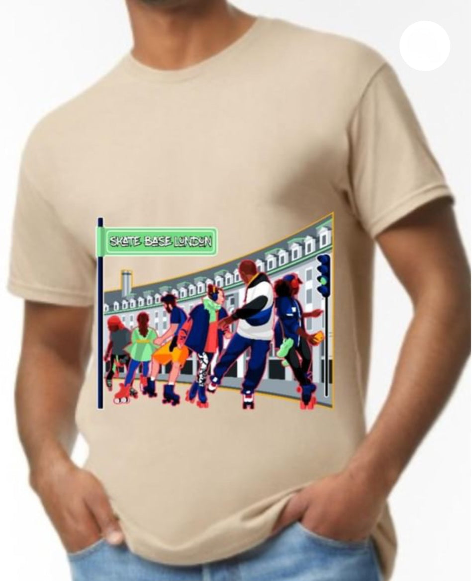 London Street Skaters Cotton Tee - Skate Base Skatewear