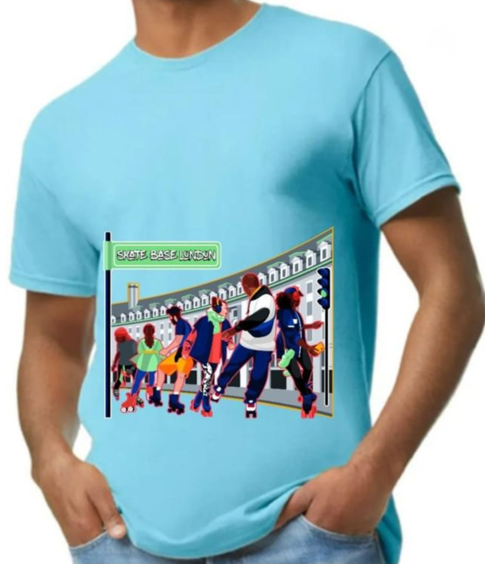 London Street Skaters Cotton Tee - Skate Base Skatewear