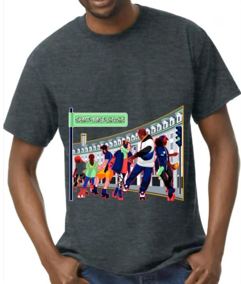 London Street Skaters Cotton Tee - Skate Base Skatewear