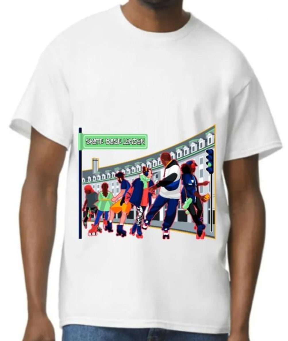 London Street Skaters Cotton Tee - Skate Base Skatewear