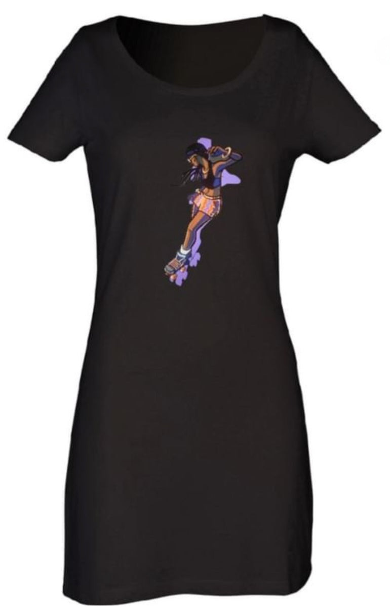 Women’s Sport T-Shirt Dresses - Skate Base Skatewear