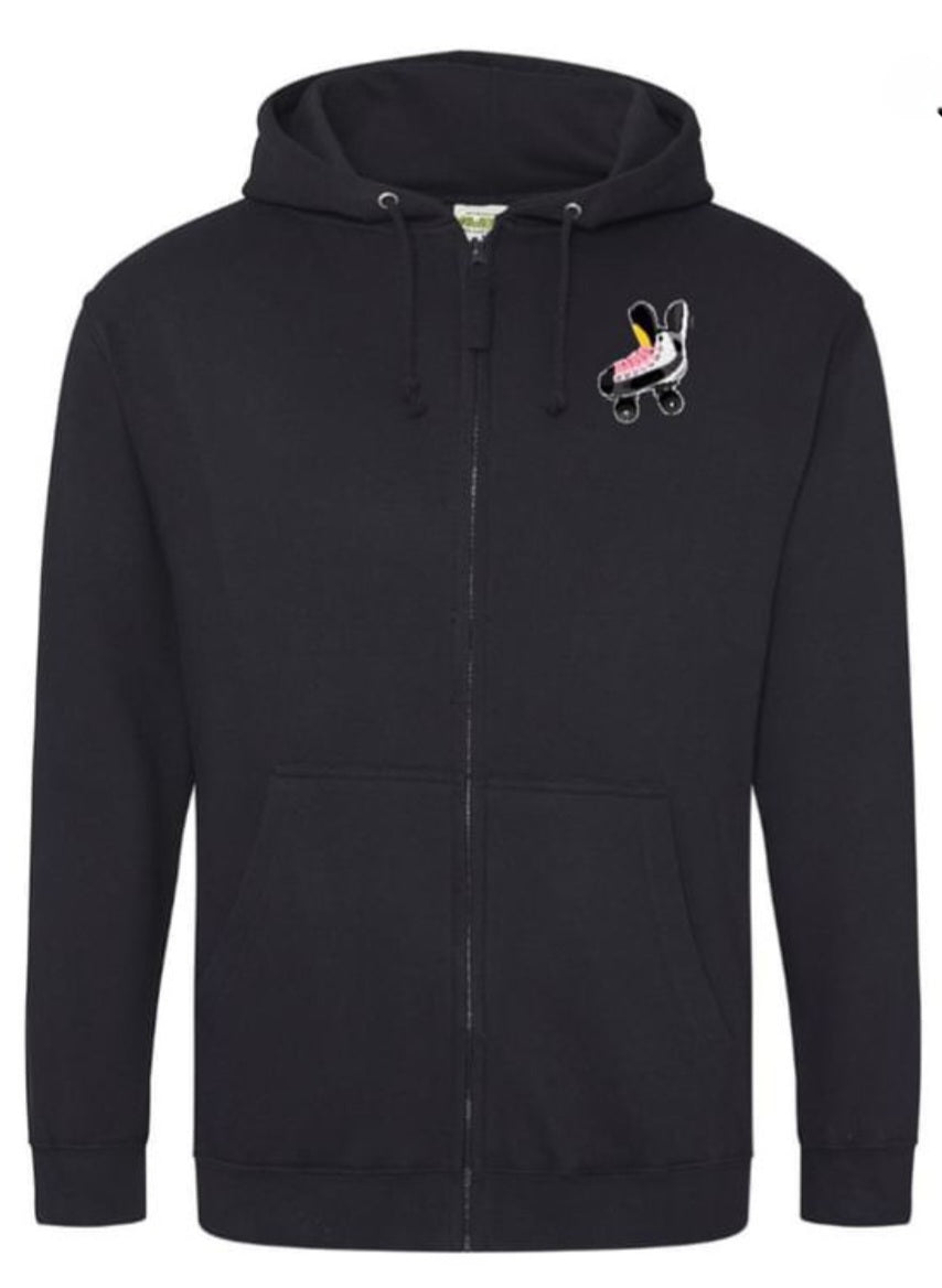 Female Back Skater Duo Zip Hoodie - Skate Base Skatewear