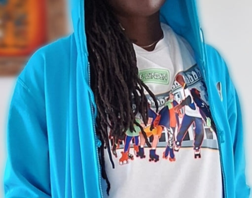 Female Back Skater Duo Zip Hoodie