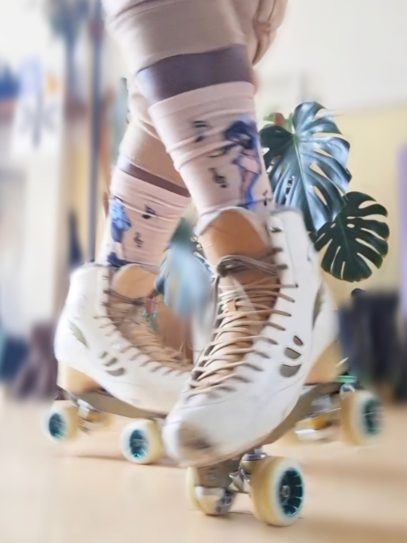 [Limited Edition] Laser Printed Cotton Roller Skate Socks