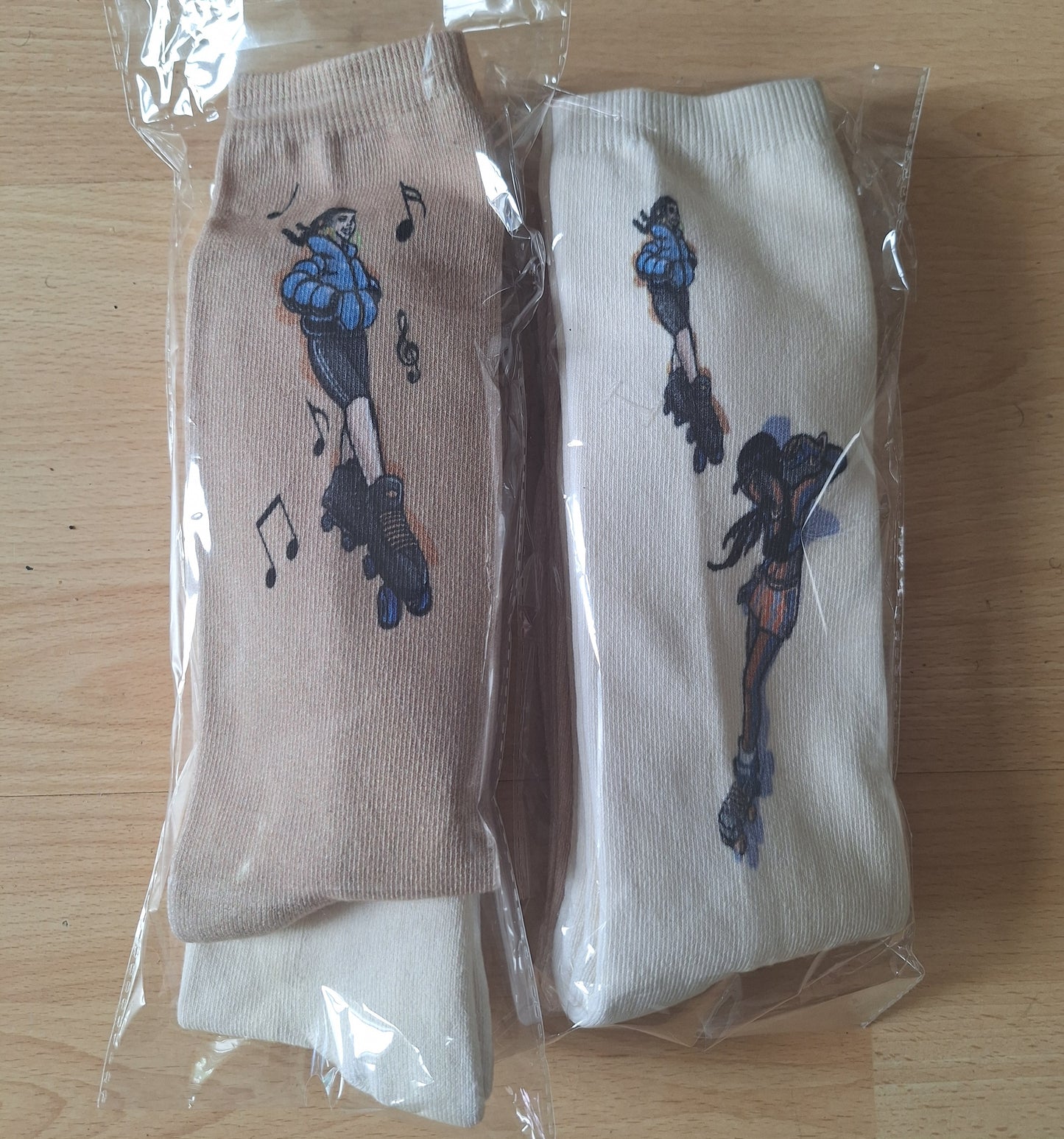 [Limited Edition] Laser Printed Cotton Roller Skate Socks