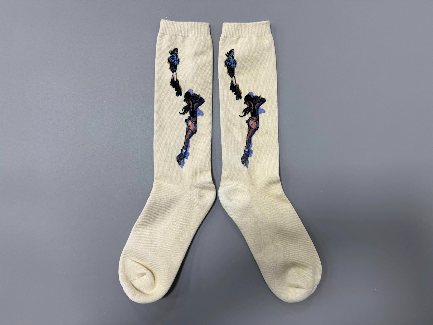 [Limited Edition] Laser Printed Cotton Roller Skate Socks