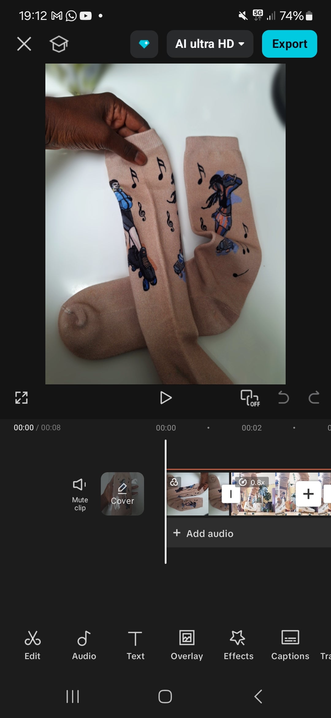 [Limited Edition] Laser Printed Cotton Roller Skate Socks